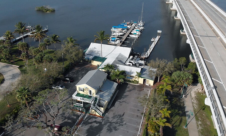 Aerial View of the Vero Tackle Shop
